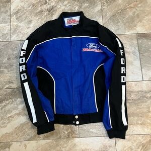 Vintage Y2K Trendy Racing Champions Apparel Nascar Ford Racing Bomber Jacket M